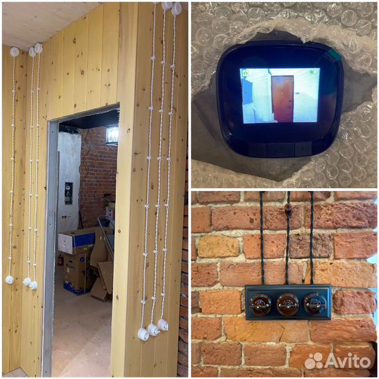 Услуги электрика, монтаж розеток, люстр