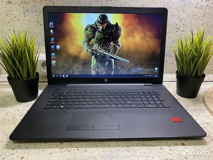 Мощный ноутбук HP 17,3 дюйма/ 2 видеокарты