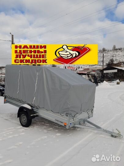 Прицеп цинк Эксперт 3,0*1,5*0,3 тент аэро