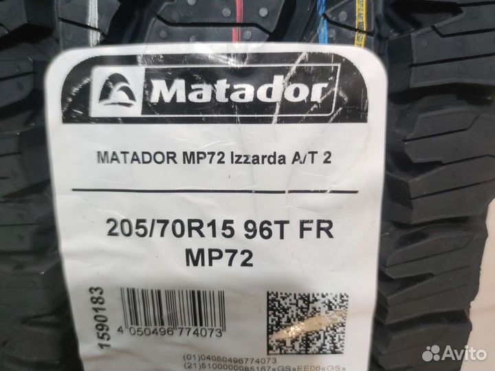 Matador MP 72 Izzarda A/T 2 205/70 R15 96T