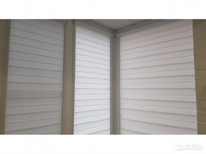 Рулонные шторы день ночь зебра T874