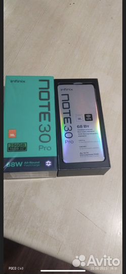 Смартфон Infinix Note 30 Pro X678B 8/256Gb Black