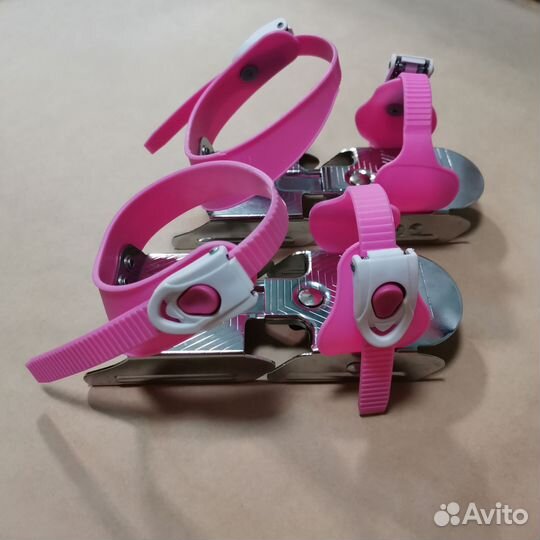 Коньки двухполозные раздвижные Oxelo, 17-21 см