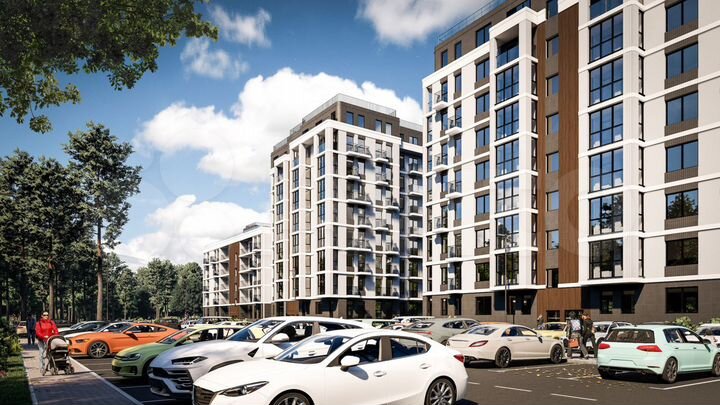 2-к. квартира, 70,4 м², 5/9 эт.