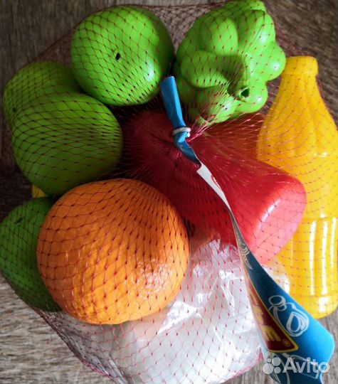 Набор детской посуды овощи фрукты