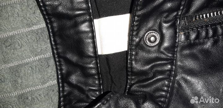 Кожаная куртка детская 92