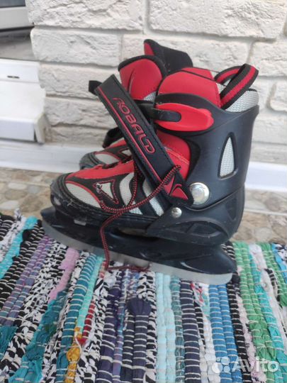 Коньки хоккейные детские раздвижные 32-35