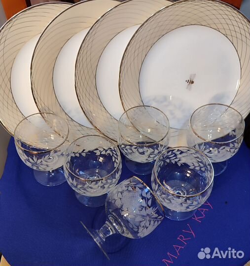 Чашки. Фужеры хрусталь