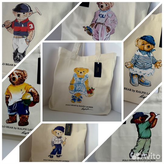 Cумка шопер в бежевом цвете Ralph Lauren