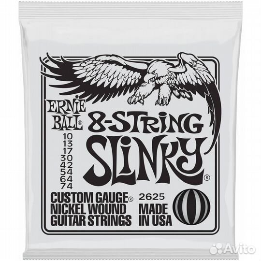 Струны для 8 струнной электрогитары Ernie Ball