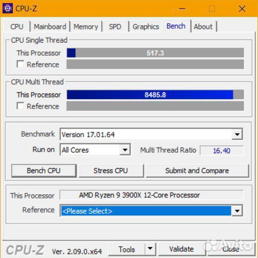 Процессор AMD ryzen 9 3900X
