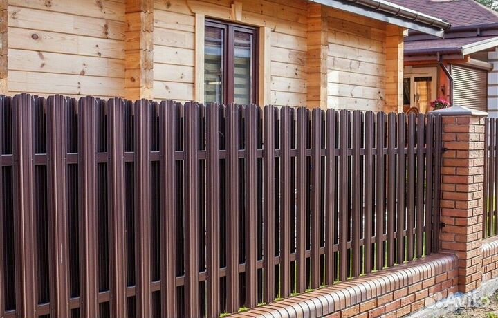 Шахматный евроштакетник