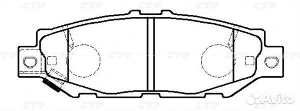 Колодки тормозные CTR GK1077