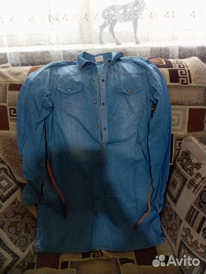 Джинсовое платье