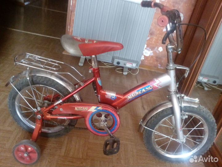Велосипед мustang детский,3х кол-й,14*2.125