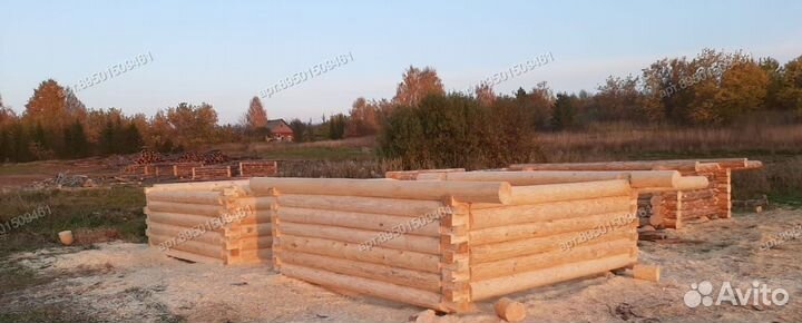 Сруб от производителя 6х6. Срубы бань