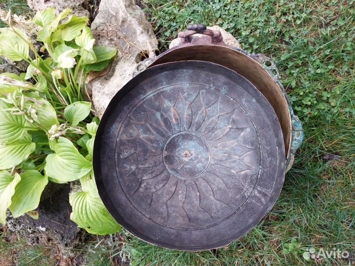 Старинный медный казан 12 литров