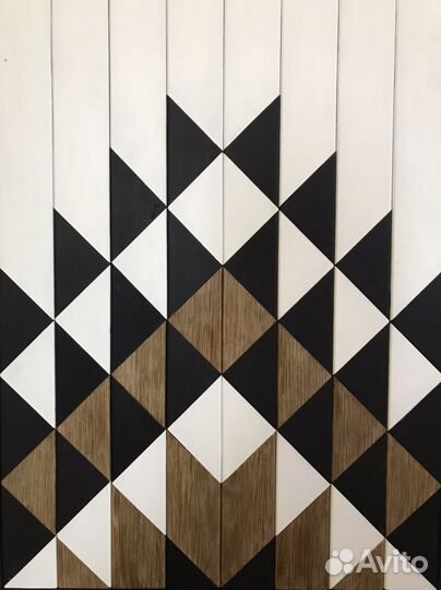 Декоративное панно на стену из дерева