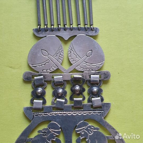 Серебряное колье Чили