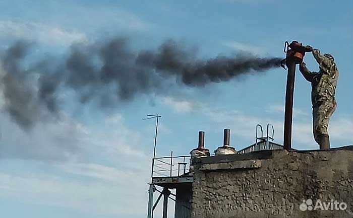 Вакуумная чистка дымоходов