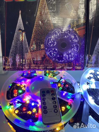 Уличные гирлянда роса 50м