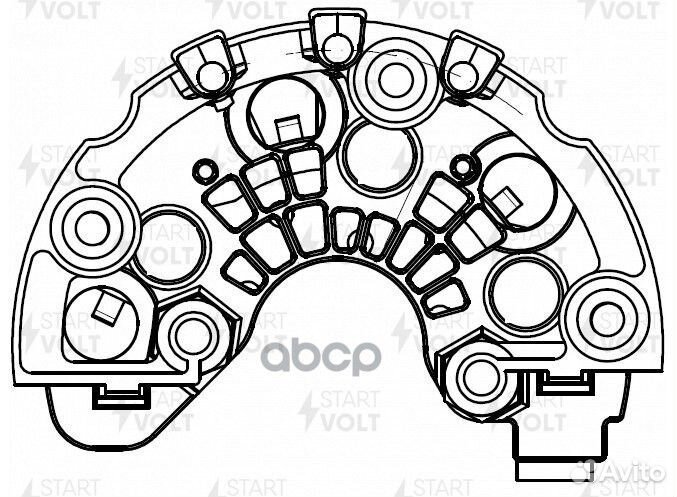 Мост диодный генератора для а/м Chevrolet Cobal