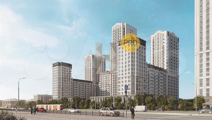 2-к. квартира, 55,8 м², 23/32 эт.