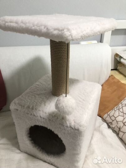 Когтеточка домик для кошки новый