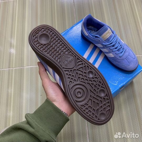 Кроссовки Adidas handball spezial голубые