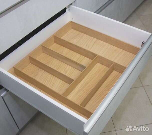 Деревянный лоток WoodLine для столовых приборов