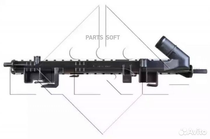 Радиатор renault logan 05- 1.6