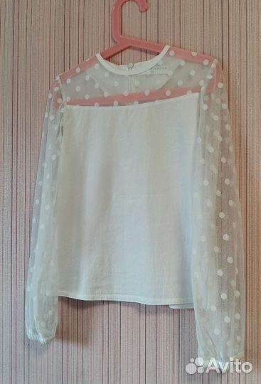 Блузка для девочки (школьная форма)