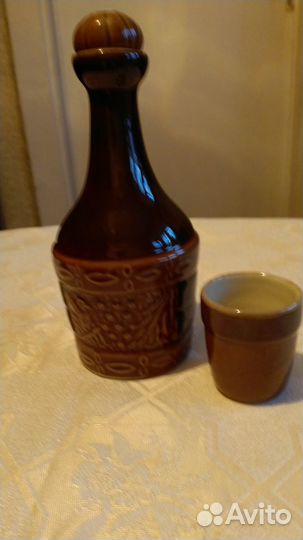 Графин (штоф) для крепких напитков со стопкой