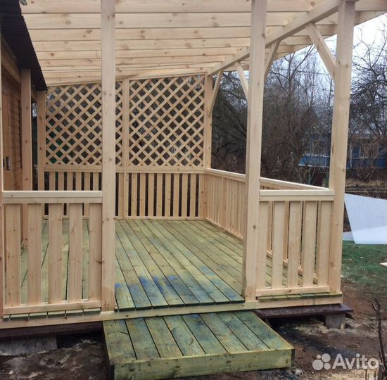 Строительство террас, веранд, беседок, пристроек