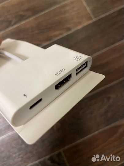 Переходник с iPhone на hdmi usb type-c