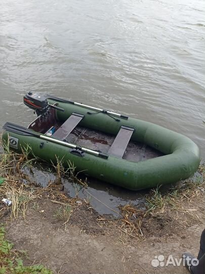 Надувная пвх лодка с мотором