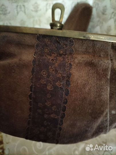 Косметичка замша,вместительная