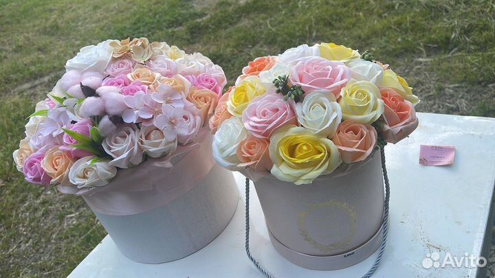 Букет из мыльных роз