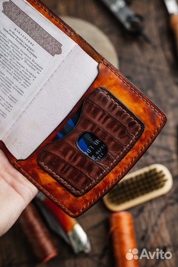 Обложка для паспорта из натуральной кожи