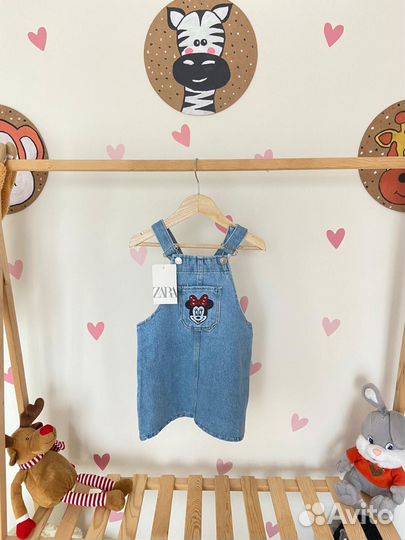 Джинсовый сарафан zara новый