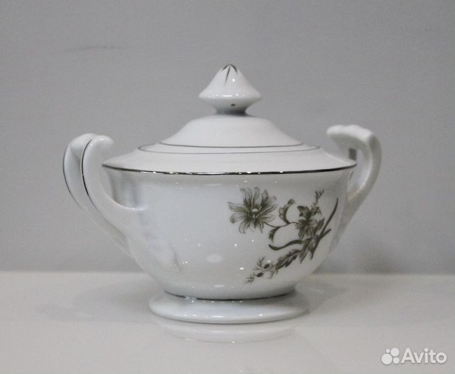 Китайская фарфоровая сахарница винтаж