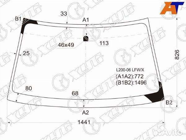 Стекло лобовое mitsubishi montero sport