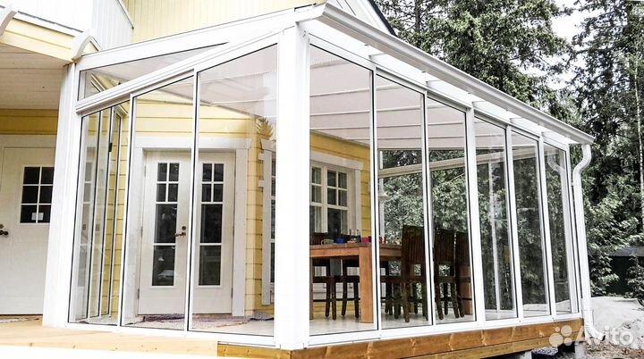 Остекление веранд беседок террас