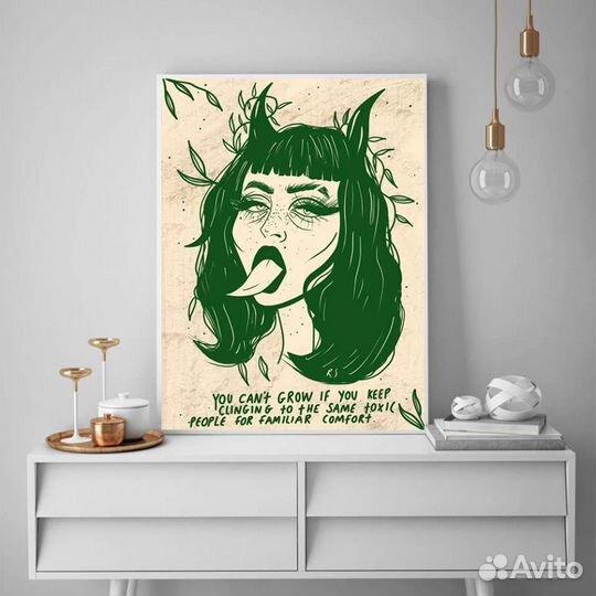 Картина - Холст Девушка