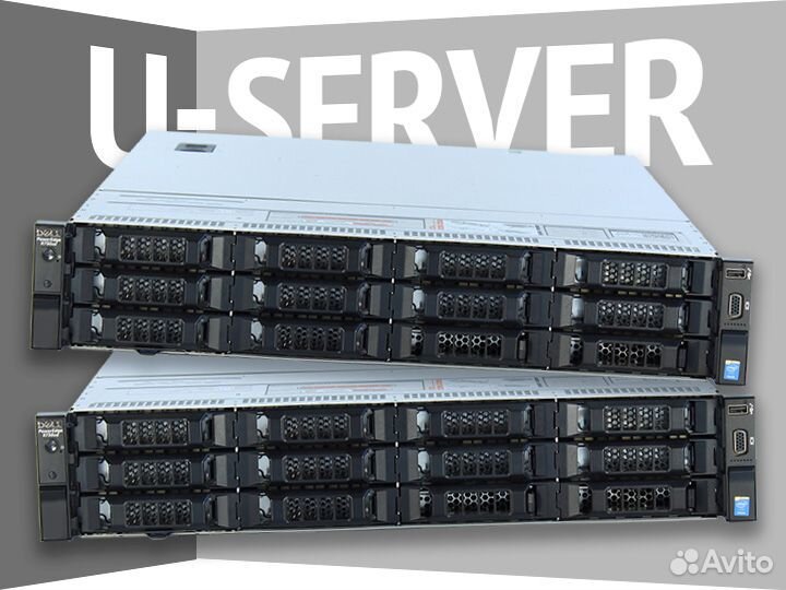 Сервер Dell R730XD 12L 2*2667v4 128Gb H730p 2*750W EMC PowerEdge R730 XD 12LFF 2U Б/У