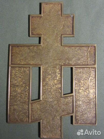 Крест с предстоящими. Старообрядческий Медный