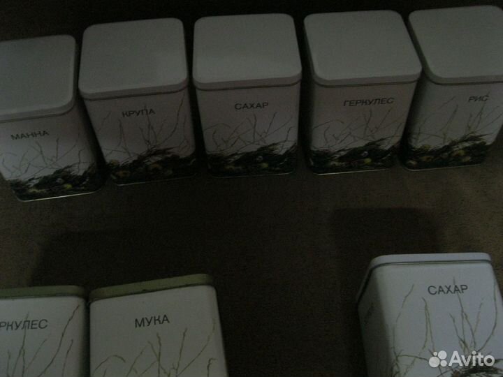 Жестяные банки для сыпучих продуктов