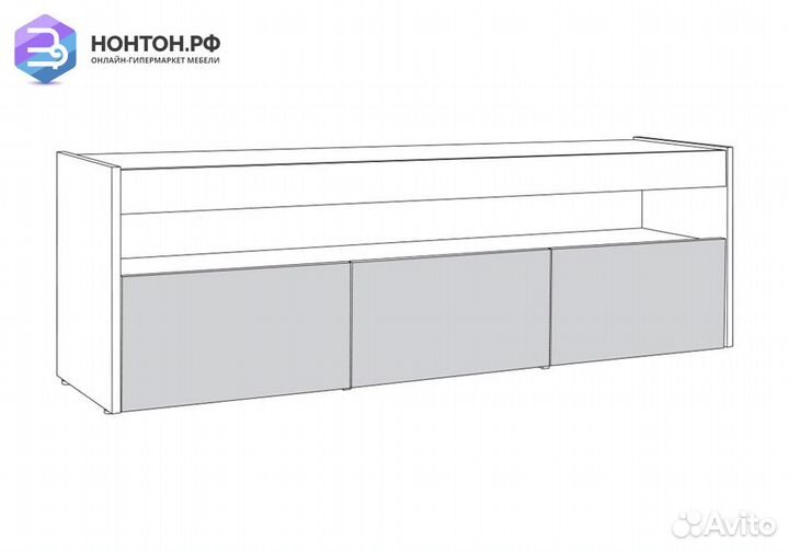 Тумба под тв 13.272 дуб вотан / интра