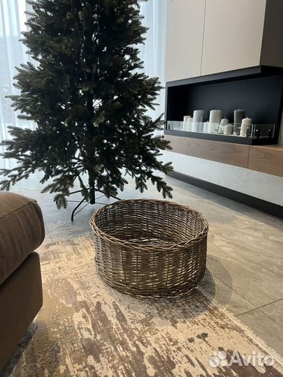 Корзина юбка для елки из ротанга 55 см