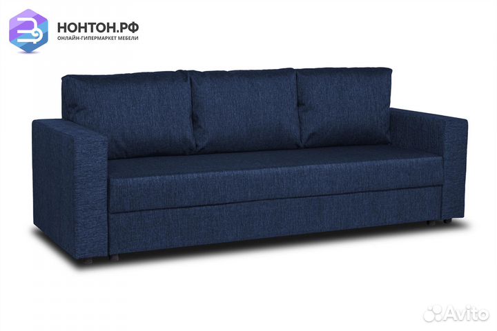Диван еврокнижка Торонто синий